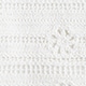 Girls' crochet ruffle-sleeve T-shirt in jersey IVORY